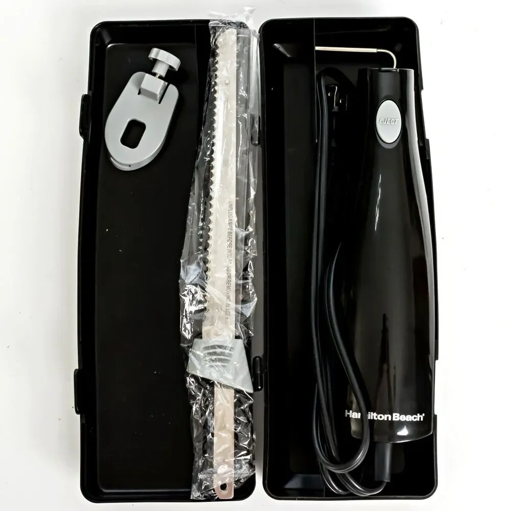 Hamilton Beach EK09 Electric Knife with Case Black